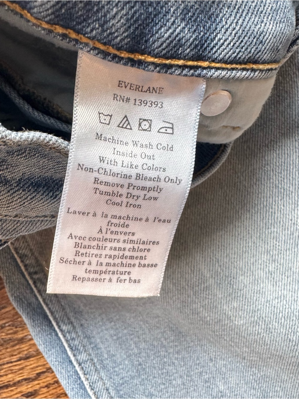 Everlane The Way High Slim Womens Crop Denim Jeans Light Blue Size 28 - Picture 10 of 11